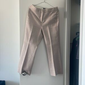 J Crew Beige cropped wide leg pant